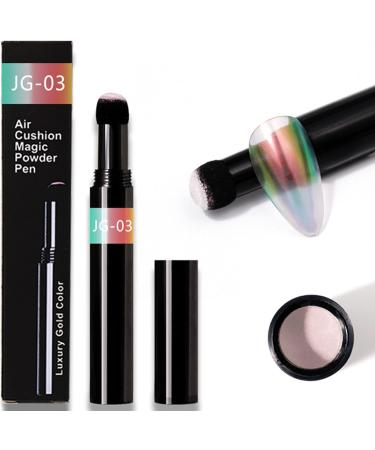 Roseflower 6 Sticks Air Cushion Chrome Powder Pencil - Holographic Nail Powder for Shiny Metallic Mirror Effect - Durable DIY Nail Art Tool - Buy Online on GoSupps.com