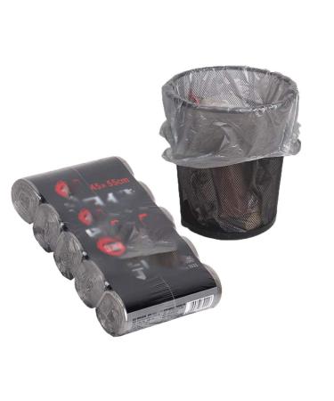 5 Rolls of Trash Bags Kitchen Garbage Bags Dustbin Rubbish Bag Trash Can Lining Dry Wet Separation Plastic Bin Liners