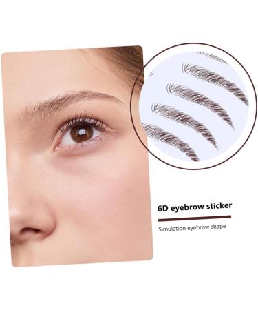 Angoily 4pcs Eyebrow Stickers Waterproof Sticker Eyebrow Transfer Sticker Water Transfer Eyebrow Sticker 3d - Buy Online on GoSupps.com