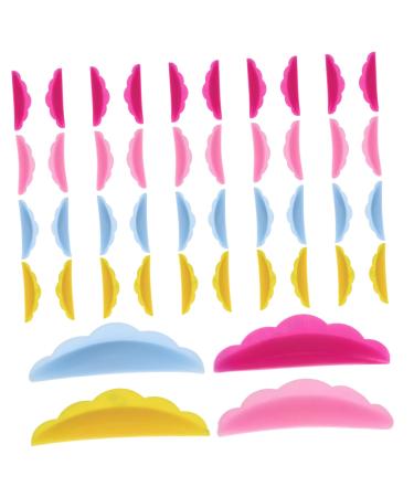 DRESSOOS 40 Pairs Eyelash Silicone Gasket Lash Lift Kit Eyelash Tools Lashes Tool Eyelash Perming Gasket Lash Lift Pads Eyelash Supplies Lash Perming Rods De Silica Gel Triple Accessories