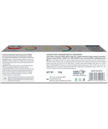 Buy Colgate Total Care Toothpaste 200g - International Shipping Available | Best Oral Health - Buy Online on GoSupps.com