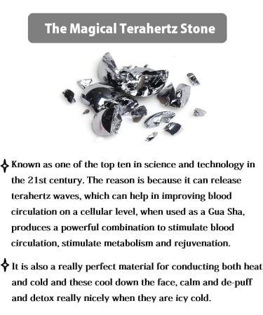 Terahertz Stone Gua Sha Scraping Tool - Lymphatic Drainage Massager | International Shipping Available - Buy Online on GoSupps.com