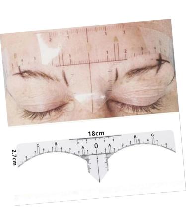 Ipetboom 10pcs Set Microblading Ruler Sticker Scale Ruler Eyebrow Stencil Eyebrow Stickers Make up - Buy Online on GoSupps.com