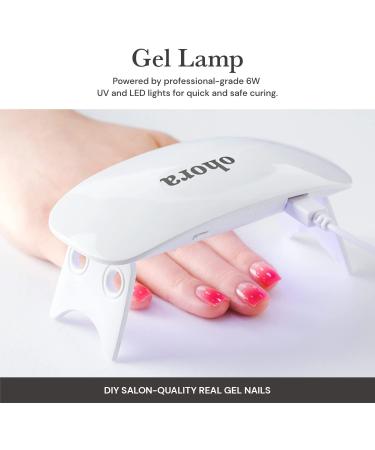 ohora Starter Set: Gel Lamp & Semicure Gel Nail Strips - N Tint Jade & Black - Long-Lasting, Salon-Quality, Easy Apply & Remove - Toxin-Free, Cruelty-Free - Buy Online on GoSupps.com