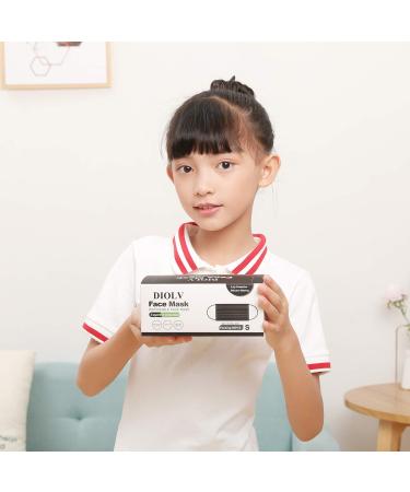 DIOLV Kids Disposable Face Masks - 50 Pcs Black Child Protective Cover Mask - Buy Online on GoSupps.com