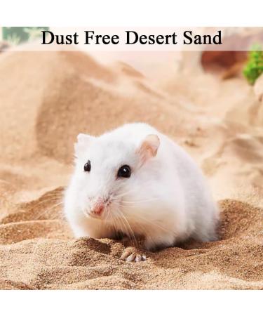 LISSION Hamster Bath Sand 2.2lb 1000g Litter Potty Sand Dust Free Desert Bath Sand for Hamster Chinchillas Guinea Pigs Gerbil Syrian Small Animals Beige Yellow 2.2 lb - Buy Online on GoSupps.com