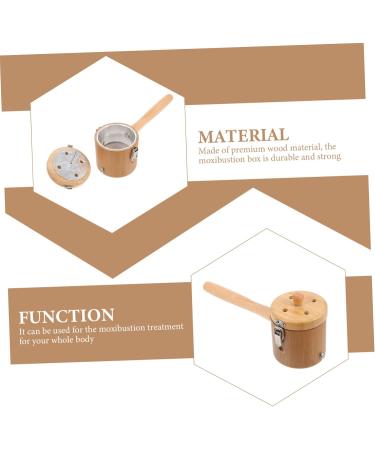 JECOMPRIS 4 Sets Hand Devices for Moxibustion - Moxa Fuel Case Rod Holder & Wood Tools Holder - Buy Online on GoSupps.com