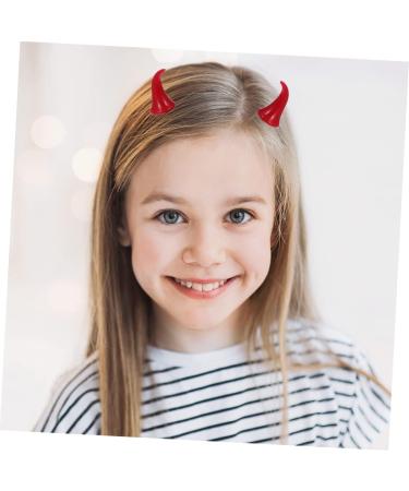 Beaupretty 9 Pairs Halloween Decorative Red Horn Barrettes outfits for girls girl hair clips hair clips for demon horns hair clips Halloween Horn Clips Devil Horn Barrette Horn Hairpin - Buy Online on GoSupps.com