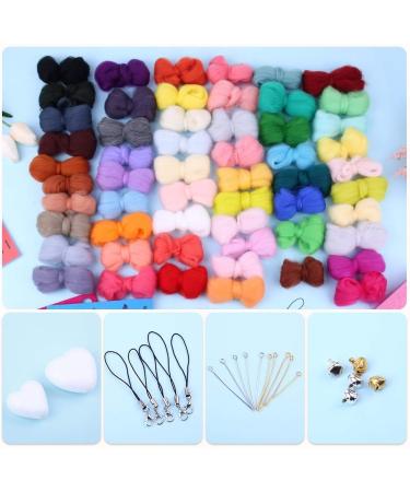 BUTUZE Needle Felting Kit (56 Colors) - Complete Tools and Supplies for DIY Craft Animal and Christmas Decoration - Buy Online on GoSupps.com