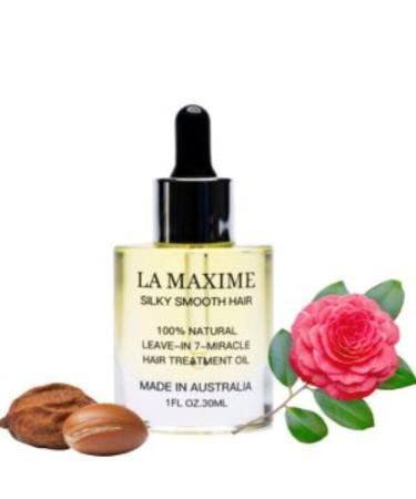 100% Natural Leave-In 7-Miracle Hair Treatment Oil - Silky Smooth Hair (1 Fl Oz) | International Shipping Available - Buy Online on GoSupps.com