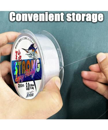 200m Nylon Fishing Line | 0.5mm Monofilament | 21kg Load Capacity | Tear-Resistant Transparent Thread International Shipping - Buy Online on GoSupps.com