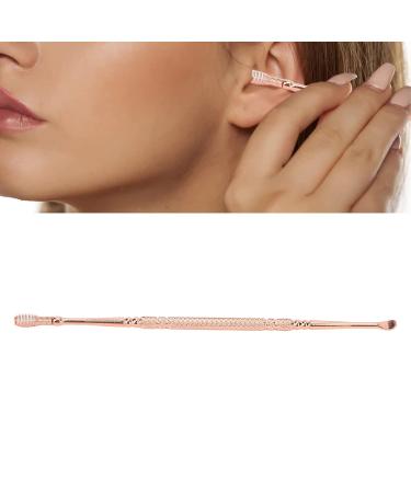 Rose Gold Earwax Curette Remover | Double Head Ear Spoon for Itch Relief | Home Ear Cleaning Tool - Buy Online on GoSupps.com