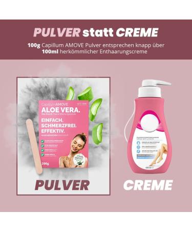 Capillum Amove Aloe Vera Depilatory Cream 300g - Gentle Painless Hair Removal for Women - Intimate & Body Use - Additive-Free Neutral Smell - Buy Online on GoSupps.com