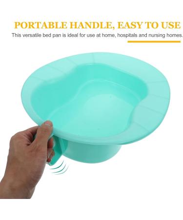 EXCEART Green Bedpan with Lid and Handle for Men, Women, Elderly - Hospital/Home, Bedridden Patient - Buy Online on GoSupps.com