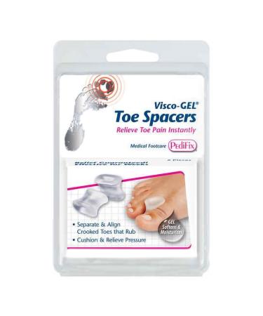 Pedifix Gel Smart Visco-gel Toe Spreaders - 1126 - Medium (4 Pack)