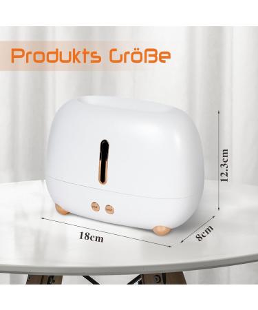 Moorle Aroma Diffuser - Flames Effect Essential Oils Humidifier | 250ml Fragrance Diffuser with 7 LED Colors | Perfect for Home Office and Yoga - Buy Online on GoSupps.com