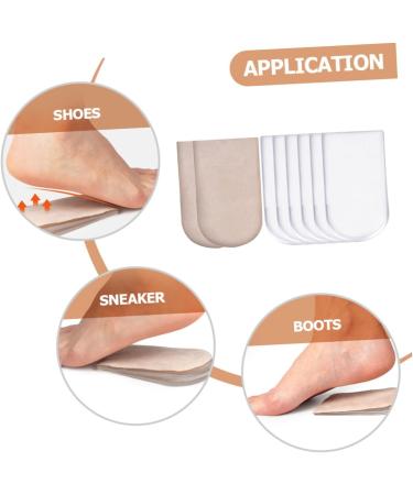 Beaupretty 1 Set Half Size Heel Pad Half Lift Cushions Unisex Heightened Heel Pads Insoles Men Portable Heel Pads Practical Heightened Pads Self-Adhesive Shoe Insole Unisex Heel Cushions - Buy Online on GoSupps.com