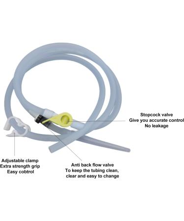 Silicone Input Hose for Intestinal Cleaning - 4 Reusable Tips Controlled Water Flow Enema Accessories - Buy Online on GoSupps.com