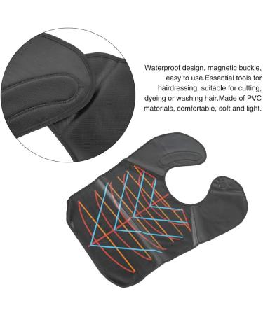 Professional Waterproof Hair Cutting Collar Magnetic Neck Wrap for Salon Stylists Black Hairdressing Cape Guide - Buy Online on GoSupps.com