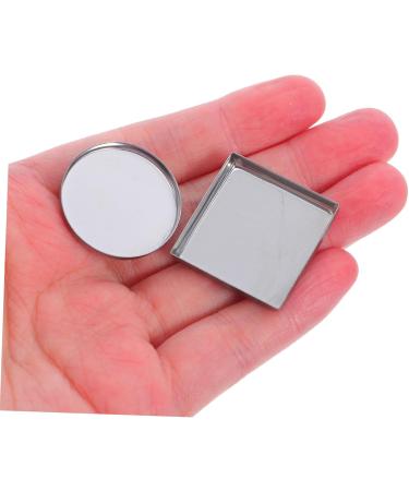  FRCOLOR 31 Pieces DIY Makeup Pans Round Square Iron Pans for Eyeshadow Blush Lipstick with Blending Spatula for Creative - Buy Online on GoSupps.com