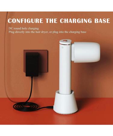 Portable Cordless Hair Dryer Freestanding Lightweight Blow Dryer with 23400mAh Lithium and 1 Nozzles Travel Hair Care Dryer for Women/Infants/Kids Camping - Buy Online on GoSupps.com