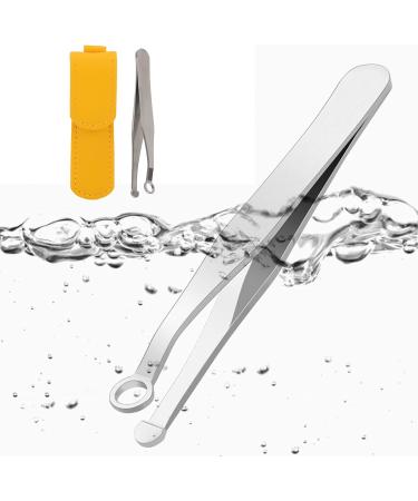 Nose Hair Tweezers Round Head Nose Hair Trimming Tweezers Stainless Steel for Men Women Body Noses - Buy Online on GoSupps.com