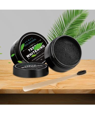 Activated Charcoal Teeth Whitening Powder & Natural Toothpaste with Bamboo Toothbrush - Buy Online on GoSupps.com