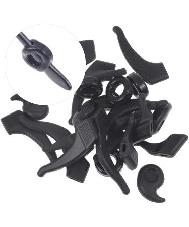 Gleavi 3-Part Glasses Accessories Set | Sunglasses & Round Glasses Leg Covers | Ear Bruises Protection | Black - 3pcs - Buy Online on GoSupps.com