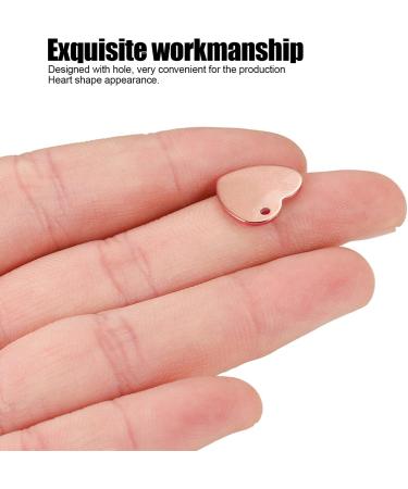 Pet Name Tag Heart Shape Personalized Dog Tags Stainless Steel 20pcs Long Lasting Cat Tags DIY Pet ID Tag for Pet Jewelry(Heart-Rose Gold 13 * 14mm 20 pcs) - Buy Online on GoSupps.com