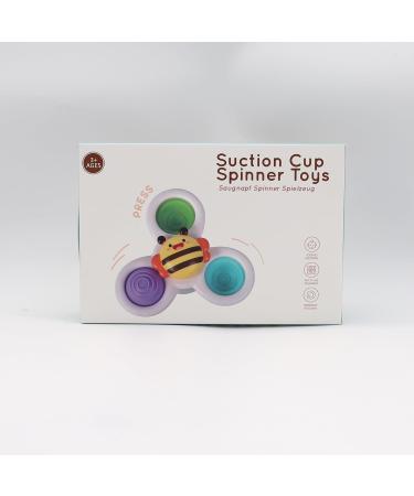 ECHOCUBE SAUCHNAPF Spinner Toys - 3 Educational Sensory Bath Toys for Toddlers | Fun Birthday Gift for Boys & Girls | Suction Cup Octopus Design - Buy Online on GoSupps.com