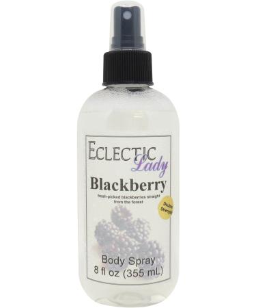 Blackberry Body Spray (Double Strength) 8 ounces Body Mist for Women with Clean Light & Gentle Fragrance Long Lasting Perfume with Comforting Scent for Men & Women Cologne with Soft Subtle Aroma 8 Fluid Ounces (Double Strength)
