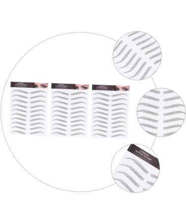  Didiseaon Didiseaon 9 Sheets Waterproof Eyebrow Stickers Black Eyebrow Grooming Stickers Black Postage Paper 3D Simple Transfer Stickers - Buy Online on GoSupps.com
