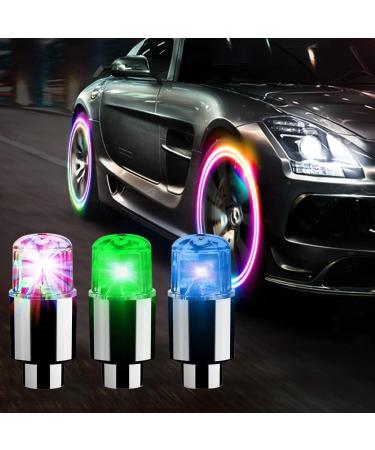 Naveso Bright Valve Caps - 12 PC Bike Tire Lighting Accessories with Intelligent Sensors for Cars & Motorcycles - Buy Online on GoSupps.com