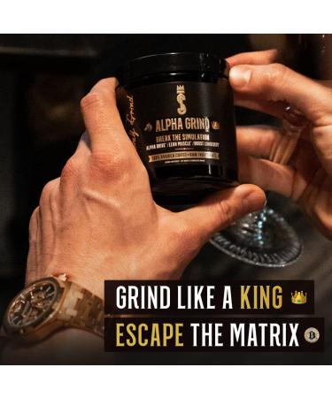 Alpha Grind Instant Maca Coffee for Men | Natural Energy & Brain Boosting Nootropic | Lean Muscle Growth | 30 Servings - Buy Online on GoSupps.com