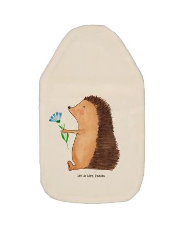 Mr. & Mrs. Panda Heat bottle Igel Flowers - gift grain pillow get well soon hot water bottle with reference animals funny sayings children's heat bottle white