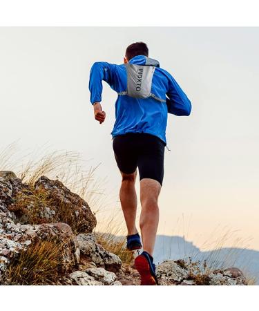 Inoxto Drinking Vest Backpack - Light Water Running Vest with 1.5L Bladder for Hiking Trail Running Cycling & Marathons - Unisex Black Green - Buy Online on GoSupps.com
