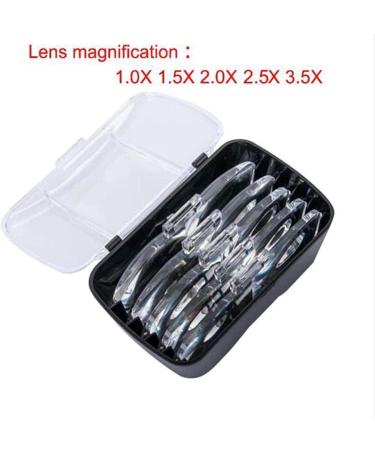 Lightweight Magnifying Glass Head-Mounted Electronic Headless High-Definition Magnifying Glass with 2Led Lights for Reading Eyelashes Crafts Circuit Watch Repair Lofty Ambition - Buy Online on GoSupps.com