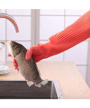 Buogint Long Rubber Gloves Kitchen Dishwashing Gloves Reusable Household Gloves Waterproof Cleaning Gloves for Home Painting Garden - Buy Online on GoSupps.com