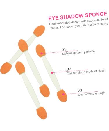 AUTSUPPL 100pcs Double Ended Eyeshadow Brush Makeup Tool Eyeshadow Stick Dual-side Sponge Brush Cosmetic Applicator Latex Sponge Eye Makeup Applicator Cosmetic Tool 6.5x1.3cm Green - Buy Online on GoSupps.com