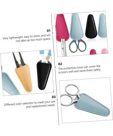 FRCOLOR 12-Pcs Leather Scissor Covers - Durable Embroidery Shear Protectors & Pouches | International Shipping Available - Buy Online on GoSupps.com