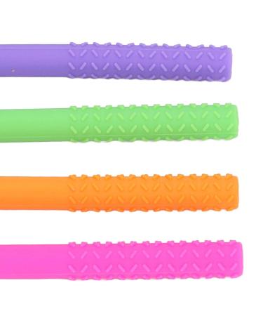 Soft Hollow Silicone Baby Teething Sticks 5Pcs for ADHD - Style 1 - Buy Online on GoSupps.com