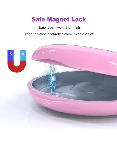 Orthodontic Aligner Case with Magnetic Closure & Textured Liner - Pink (2Pcs Aligner Removal Tools) - for Invisalign & Night Guard - Buy Online on GoSupps.com