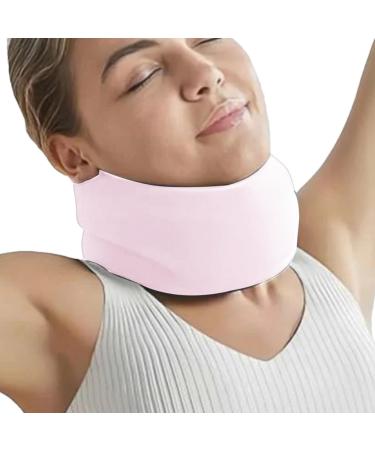 Neck Brace Cervical Collar | Adjustable Soft Brace Wraps for Neck Soft Neck Support Brace for Sleeping Aligns & Stabilizes Vertebrae Ensures Stability for Women & Men Pink M