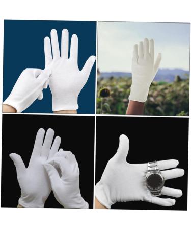 Beatifufu 12 Pairs Moisturizing Gloves Work Gloves Moisturizing Overnight Gloves Working Gloves Cotton White - Buy Online on GoSupps.com
