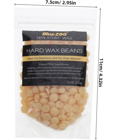 Healvian Hair Removal Wax Beans 100g HoneyHard Wax Granules Legs Gentle Facial Hair Removal For Smooth Skin Yellow - Buy Online on GoSupps.com