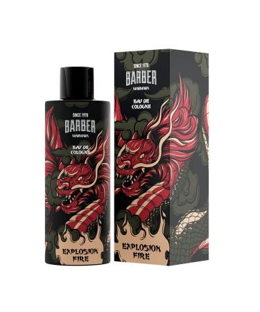 Marmara Barber Cologne - Best Choice of Modern Barbers and Traditional Shaving Fans Limited Edition Glass Bottle in Gift Box (500 ml Explosion Fire) 18 Fl Oz (Pack of 1) Explosion Fire