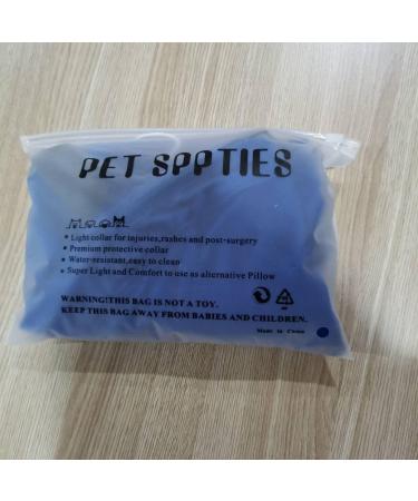 Pet Spies Inflatable Collar for Dogs & Cats - Comfortable Recovery & Protection Pillow with Magic Zipper (L/Blue) - Ideal for Swimming & Neck Support - Buy Online on GoSupps.com
