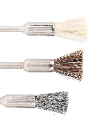 Pack of 5 Wire Brushes for Drills - 2.35mm Nail Drill Cleaning Brush & Dust Protection Grinding Head - Essential Manicure Tools for Effortless Cleaning - Buy Online on GoSupps.com