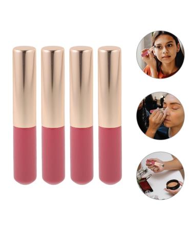 4pcs Silicone Lip Brush Set - Lipstick Concealer Lip Balm Applicator - Pink Makeup Brush for Perfect Lips - Buy Online on GoSupps.com