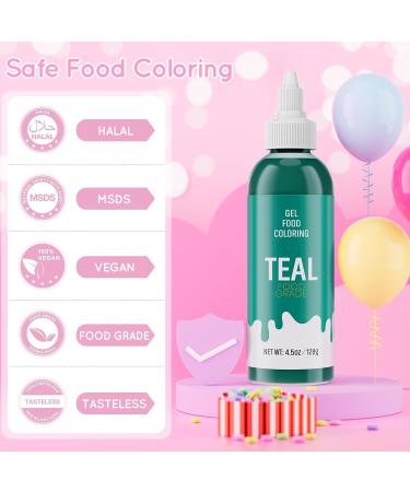Nomeca Food Coloring Gel for Baking 128g Cake Food Coloring High Concentrated Vibrant Gel Food Dye for Easter Egg Icing Fondant Macaron Frosting Cookie Gluten Free Vegan Tasteless (123 ml (Pack of 1)) - Buy Online on GoSupps.com